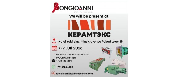 Bongioanni Macchine at KERAMTEX 2026